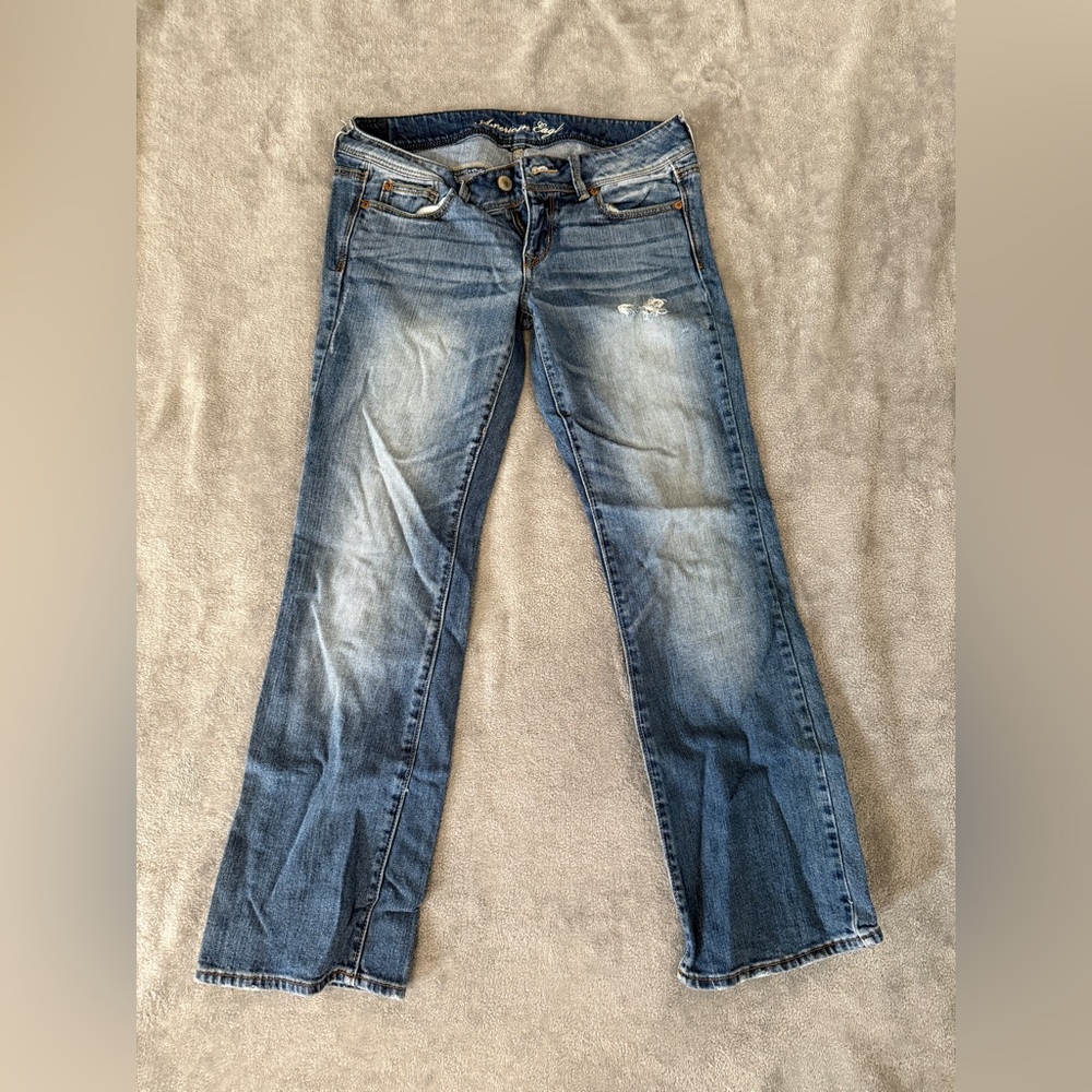 American Eagle Outfitters Women's Bootcut Jeans - Medium Blue Wash